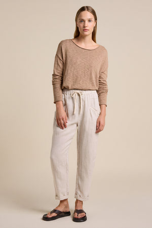 Little Lies Nellie Top Taupe