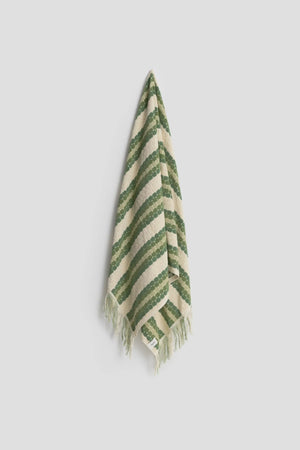 Rhythm Vacation Stripe Towel Palm Green