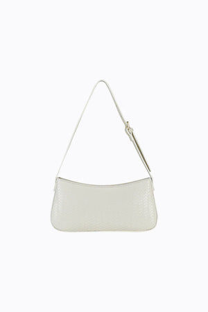 Peta + Jain Smooch Convertible Shoulder Bag White Weave Gold