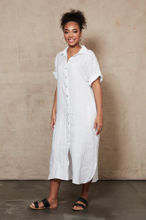 Eb & Ive Studio Shirt Dress Salt
