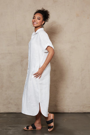 Eb & Ive Studio Shirt Dress Salt