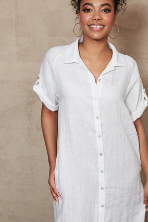 Eb & Ive Studio Shirt Dress Salt