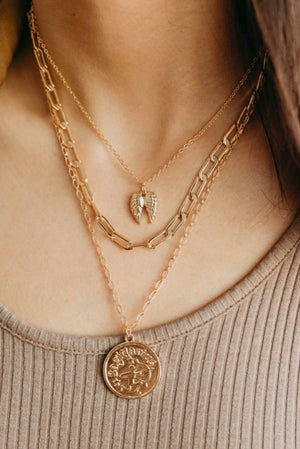 Angels Whisper Stella Twin Charm Layered Necklace