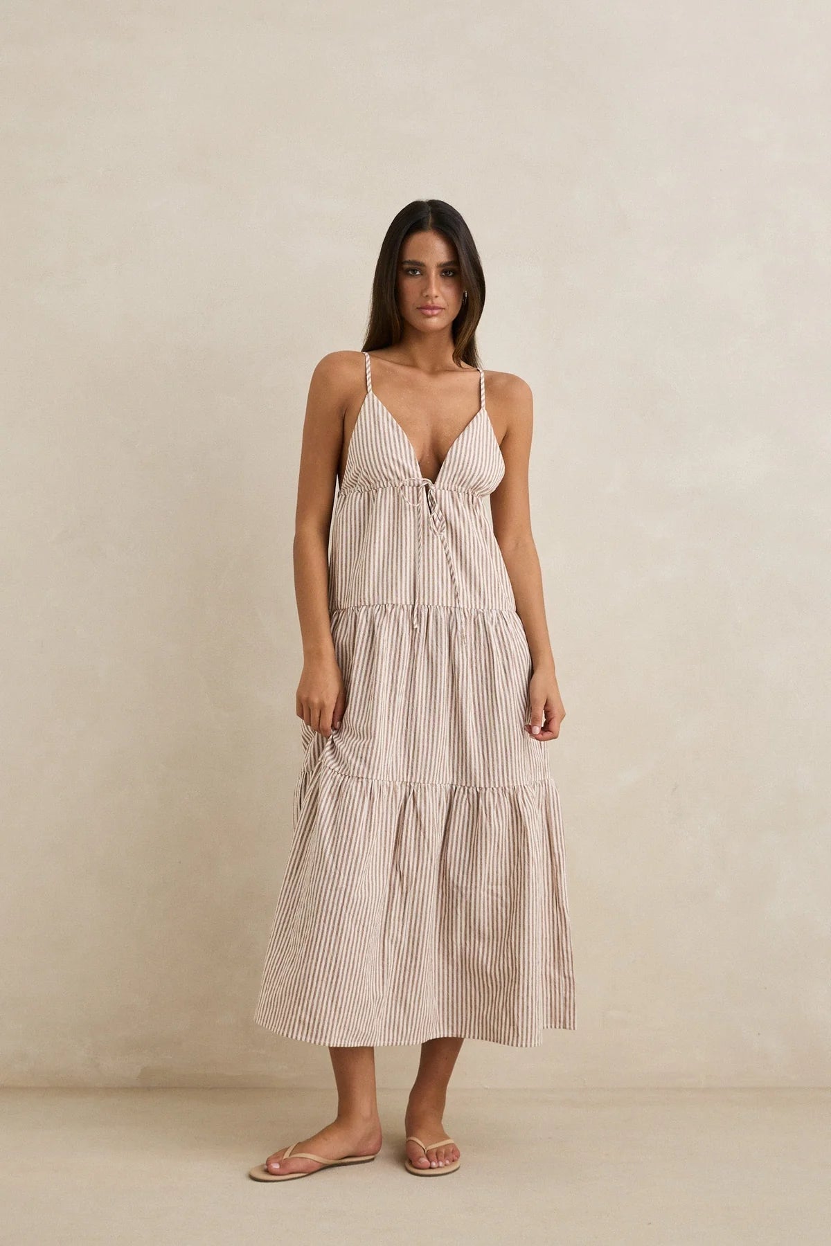 Rhythm Jaci Maxi Dress Tan