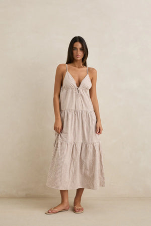 Rhythm Jaci Maxi Dress Tan