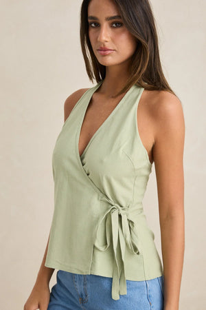 Rhytm Emi Wrap Top Palm