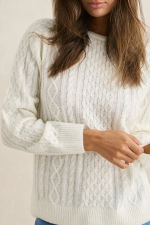 Rhythm Mohair Oceanside Knit White