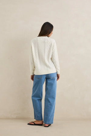 Rhythm Mohair Oceanside Knit White