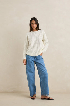 Rhythm Mohair Oceanside Knit White