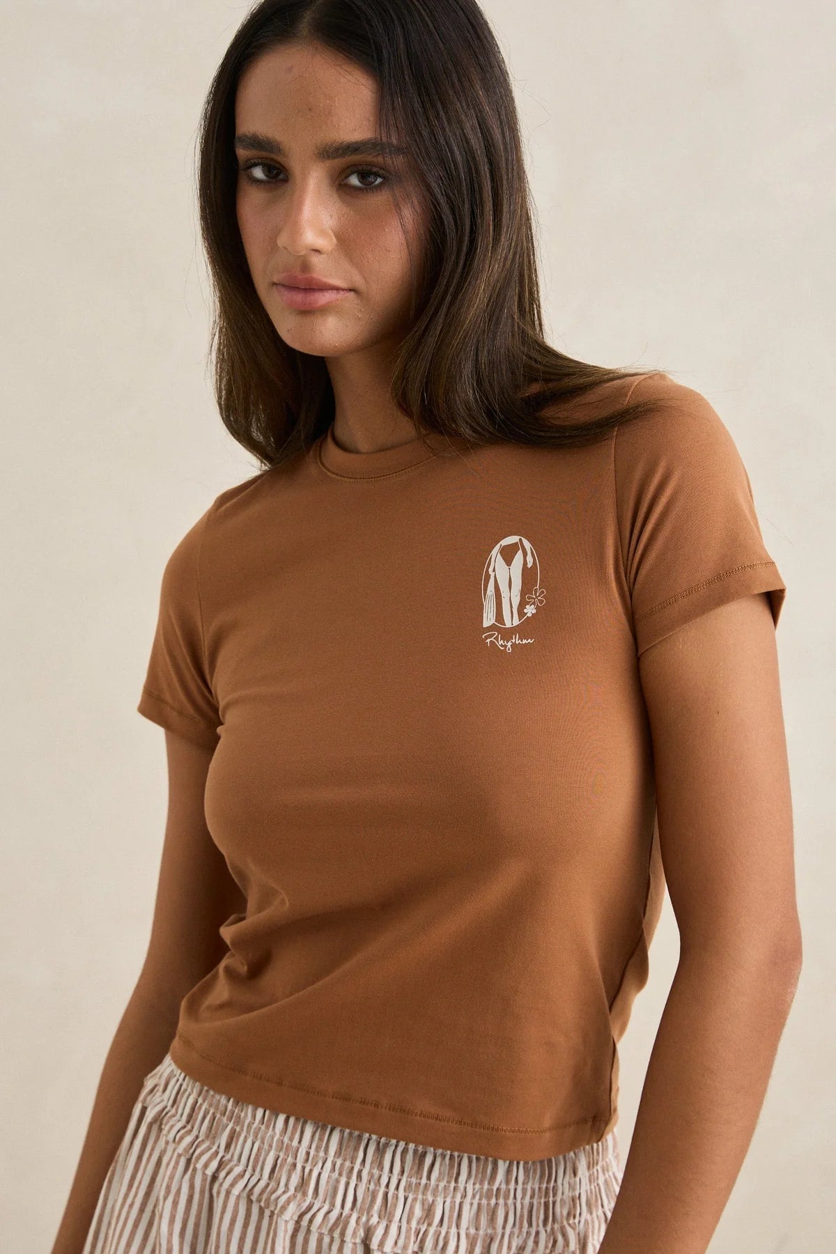 Rhythm Sunny Everyday Tee Chocolate