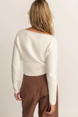 Rhythm Chloe Knit Sweater White
