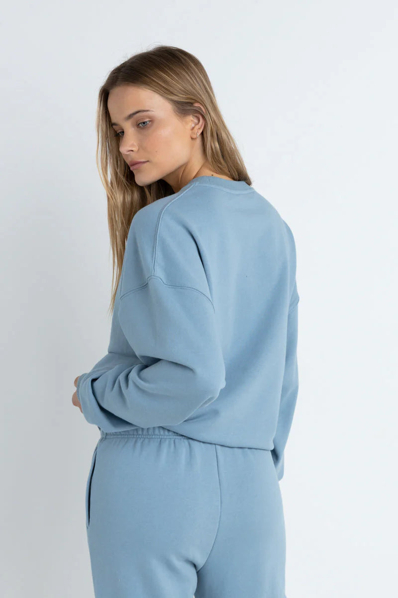 Rhythm Insider Crew Neck Fleece Dusty Blue