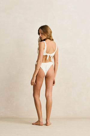 Rhythm Mila Reversible Hi Cut Pant Cream