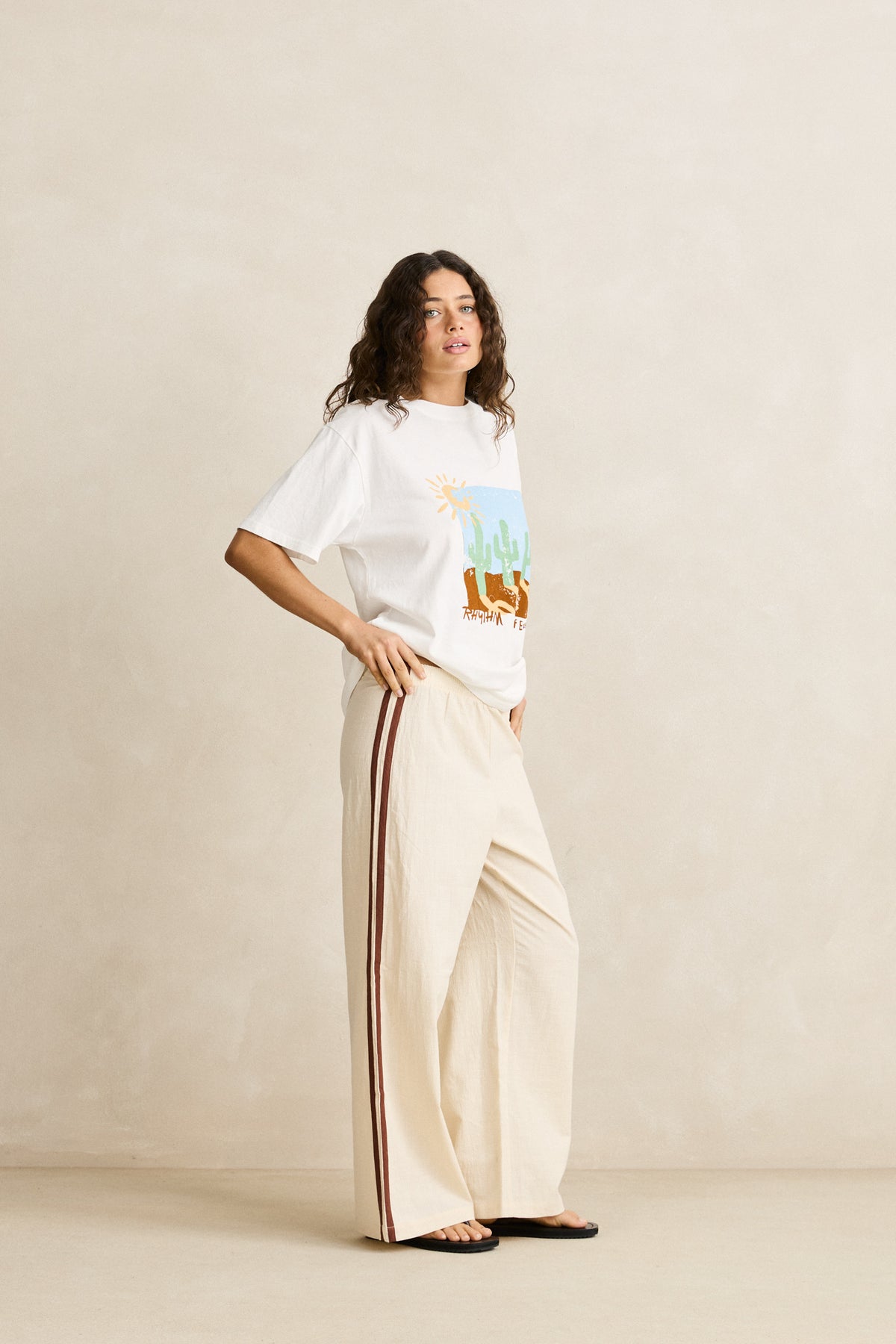 Rhythm Hanalei Beach Pant Cream