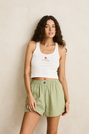 Rhythm Holiday Tank White