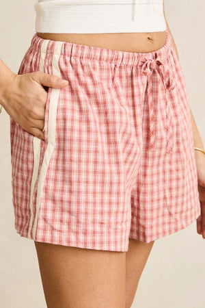 Rhythm Kirra Check Short Pink
