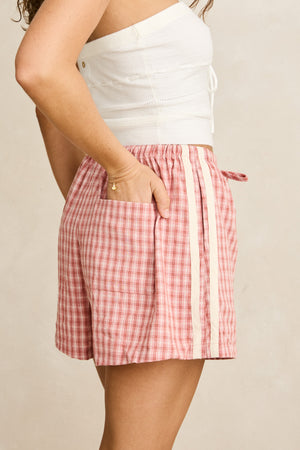 Rhythm Kirra Check Short Pink
