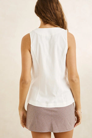 Rhythm Venice Wrap Vest White