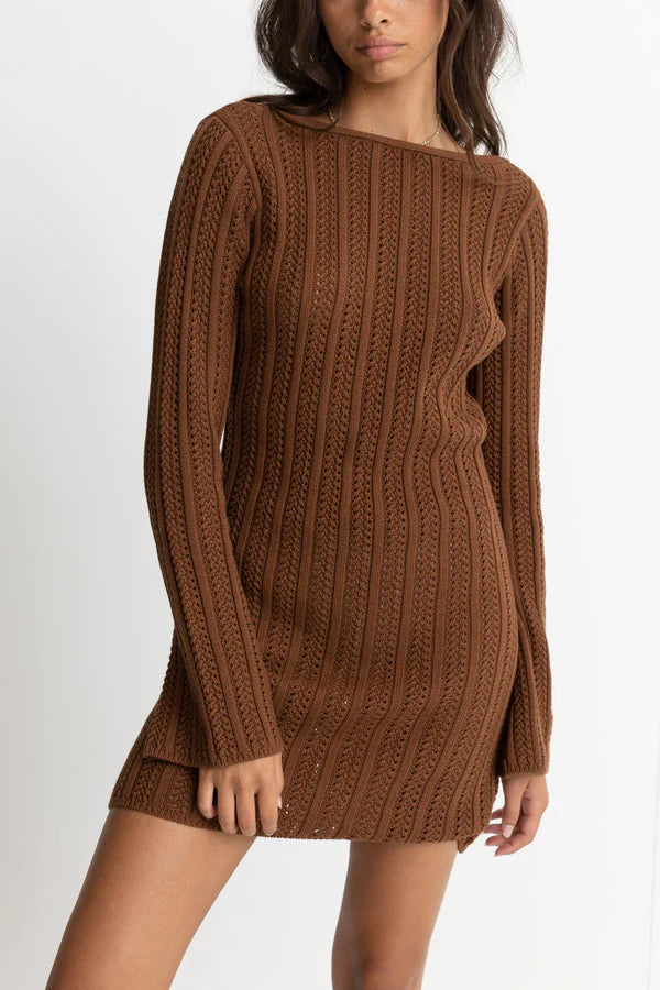 Long sleeve knot dress clearance