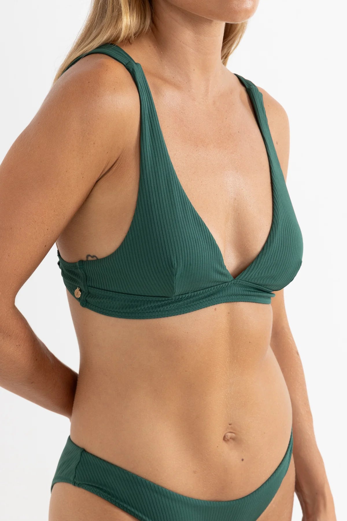 Rhythm Lily Rib Tall Tri Top Forest