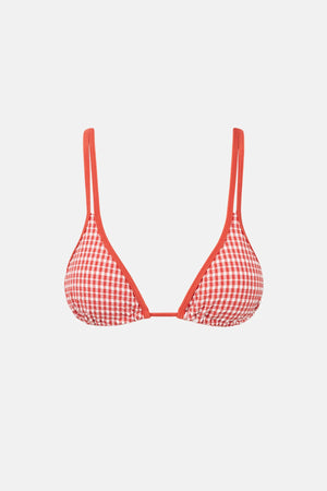 Rhythm Lola check Double Strap Slide Tri Top Fire