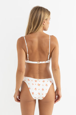 Rhythm Rosie Floral Panelled Underwire Top White