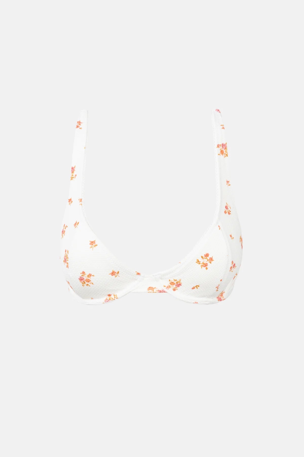 Rhythm Rosie Floral Panelled Underwire Top White