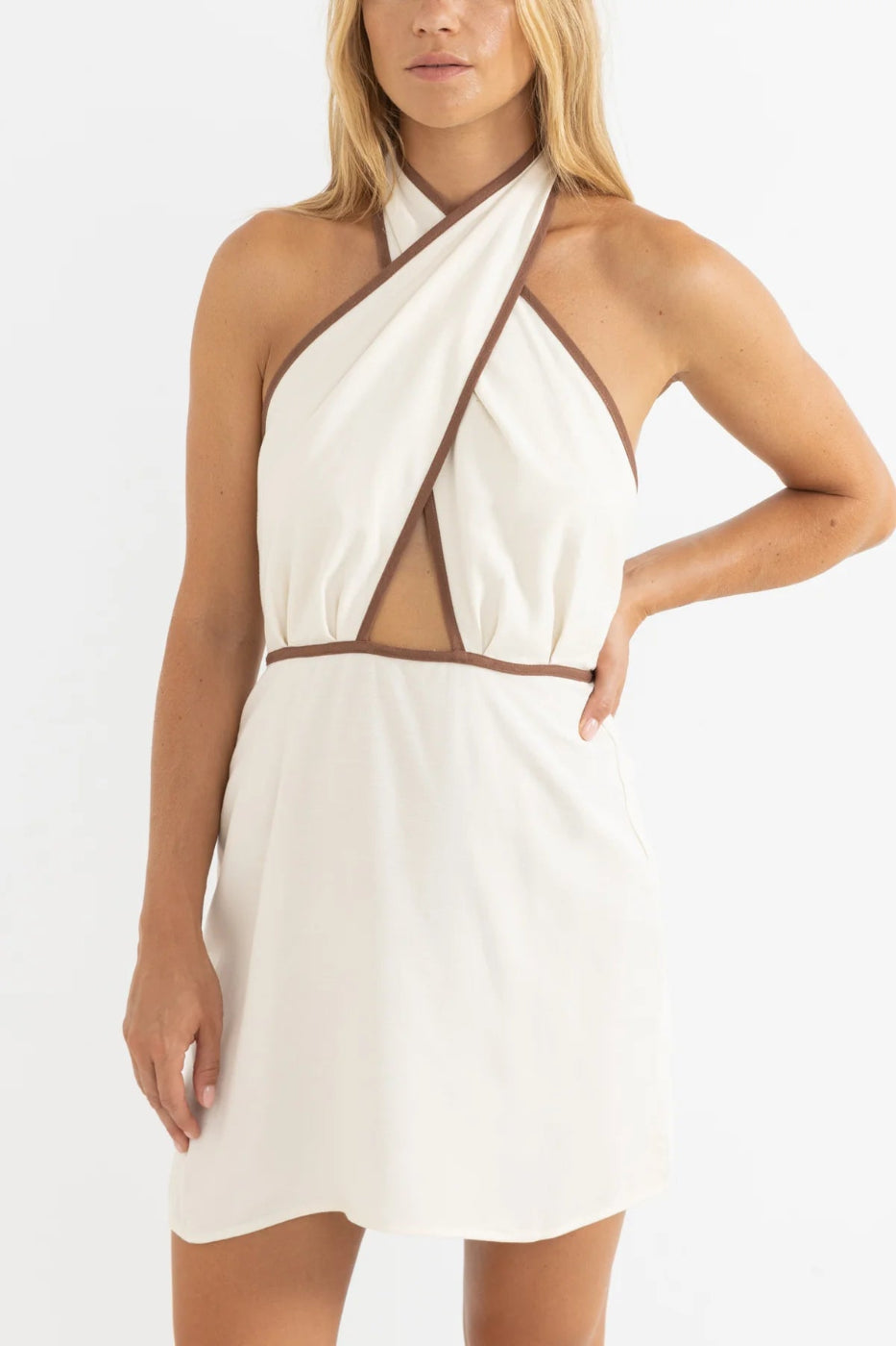 Rhythm Tori Mini Dress Cream
