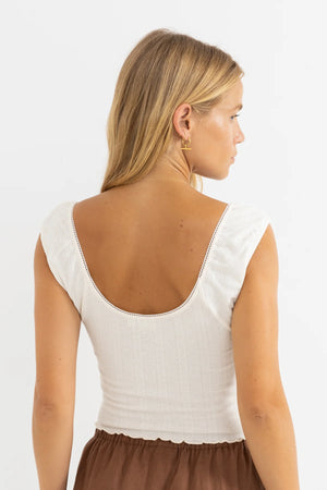 Rhythm Gracie Sweetheart Top Cream