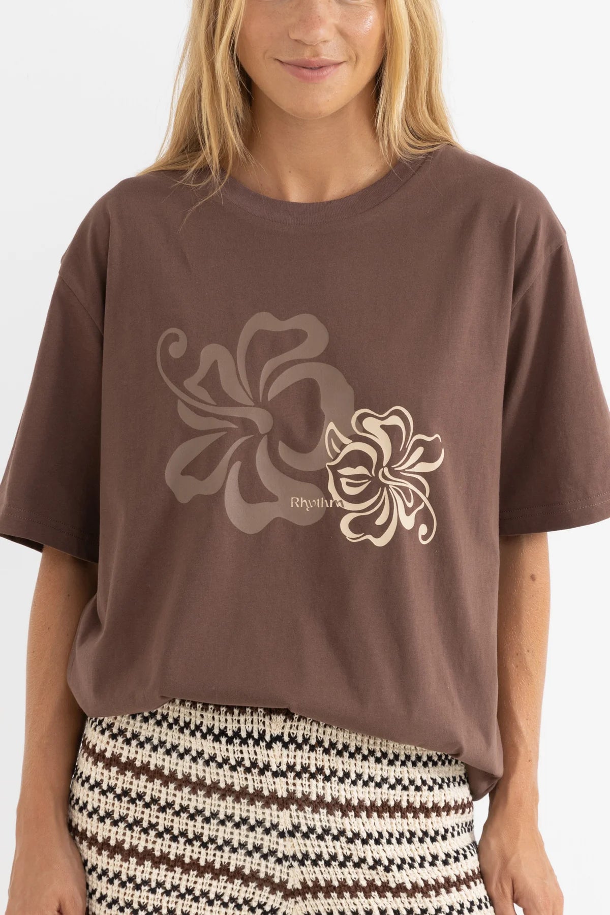 Rhythm Kai Oversized T-Shirt Chocolate