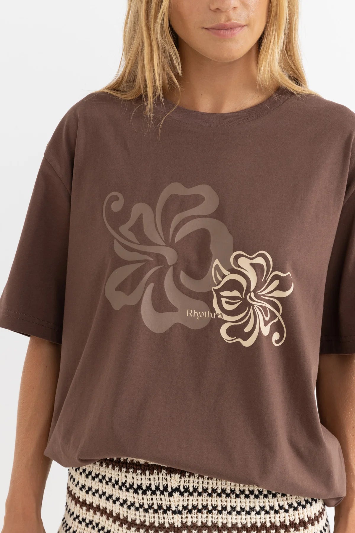 Rhythm Kai Oversized T-Shirt Chocolate