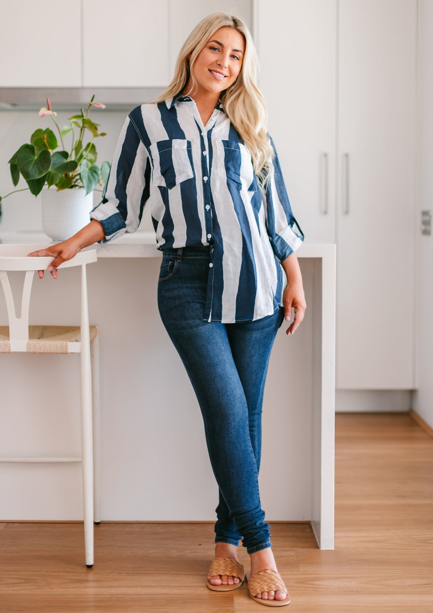 Soul Sparrow Stripe Linen Shirt