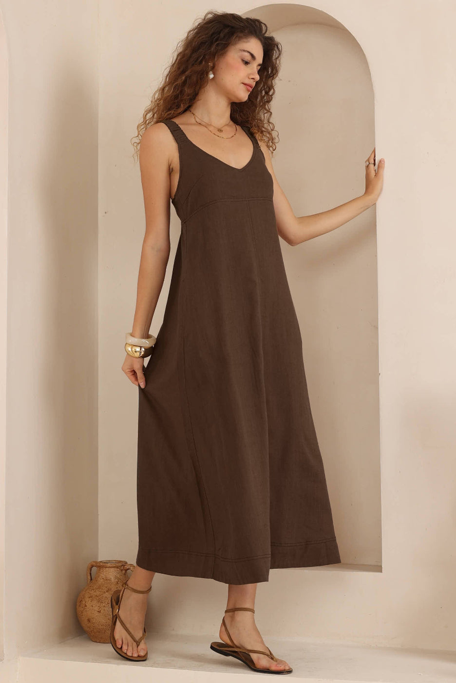 Iris Maxi Piper Maxi Dress Chocolate
