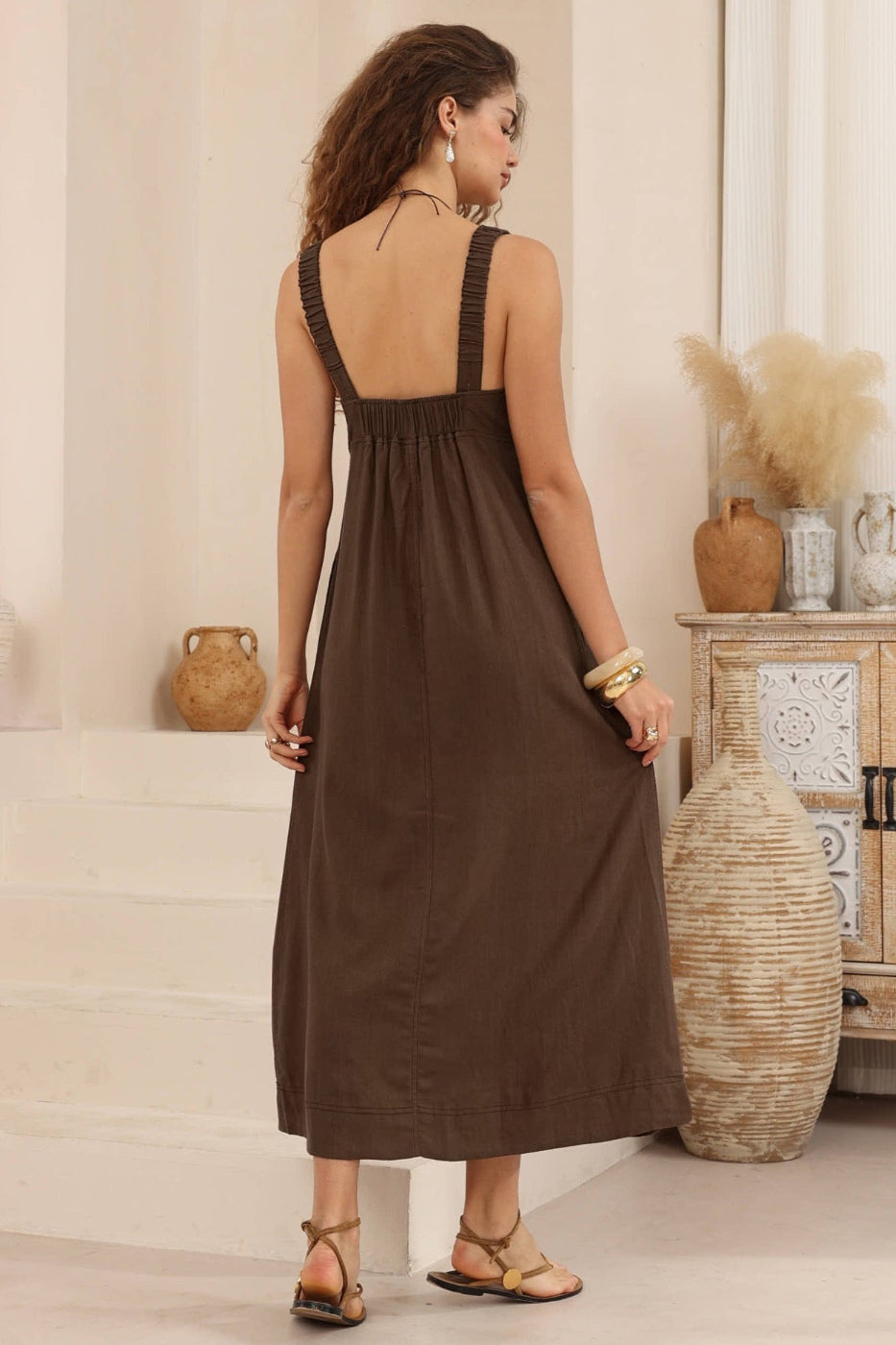 Iris Maxi Piper Maxi Dress Chocolate