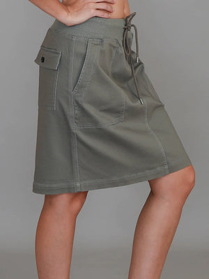 3rd Story Pisces Drawsting Chino Skirt Khaki