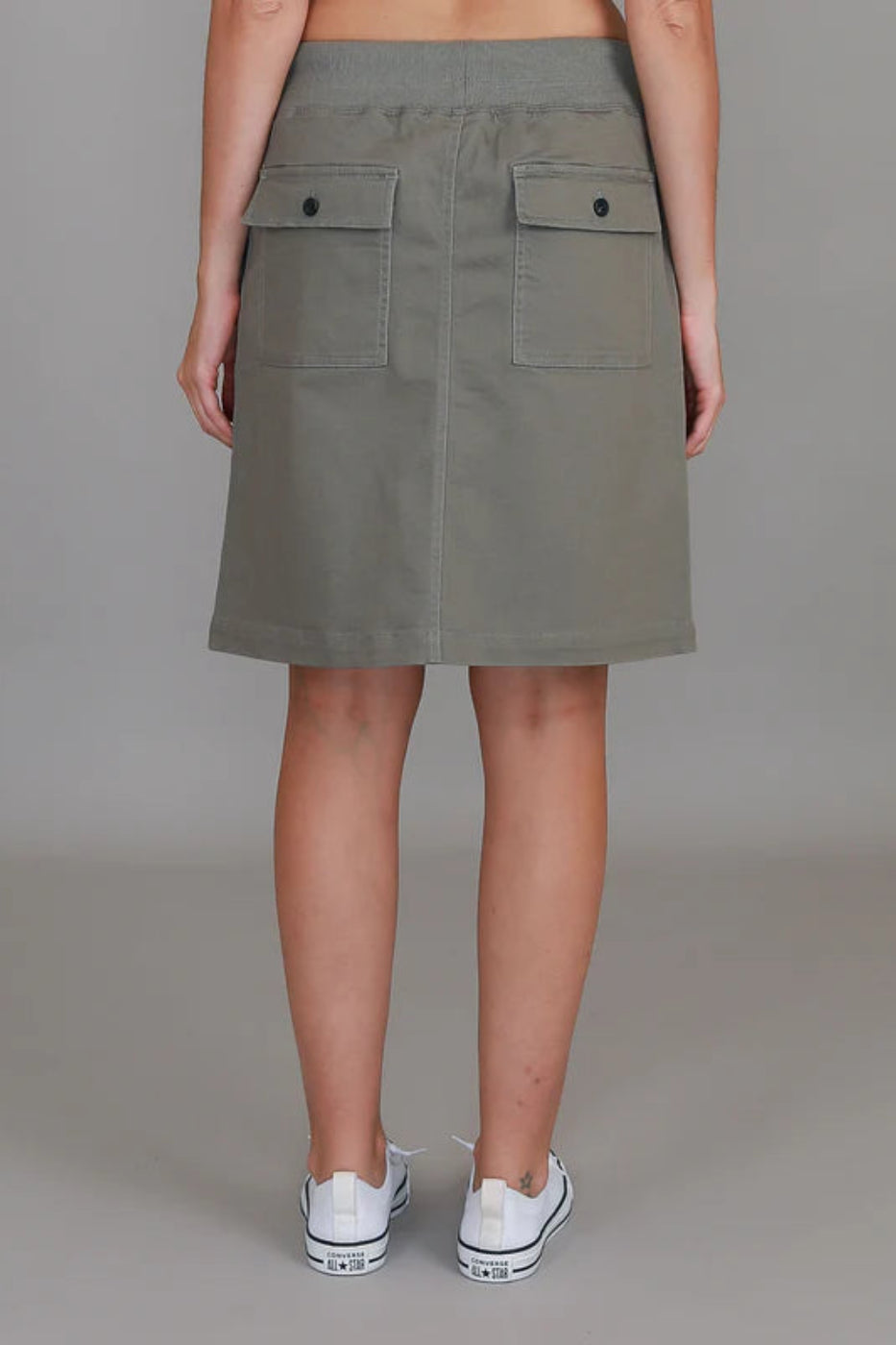 3rd Story Pisces Drawsting Chino Skirt Khaki