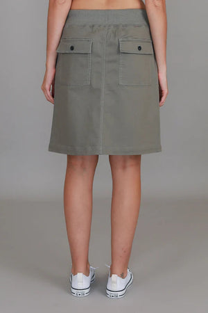 3rd Story Pisces Drawsting Chino Skirt Khaki