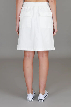 3rd Story Pisces Drawstring Chino Skirt White