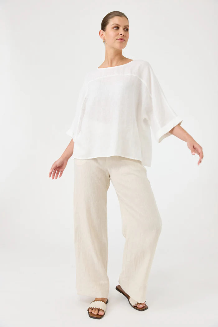 Eb & Ive Studio Relaxed Top Salt