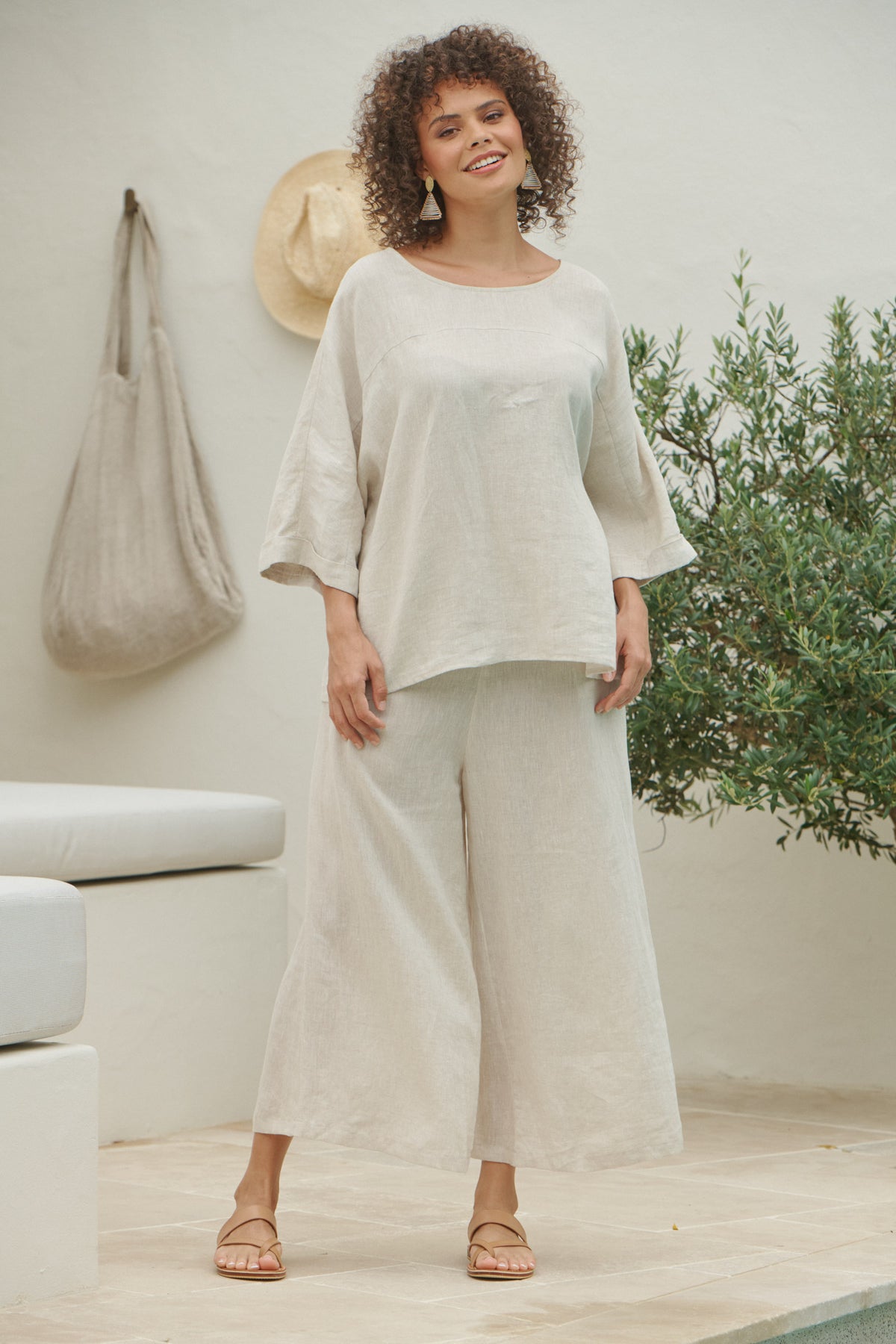 Eb & Ive Studio Crop Pant Tusk