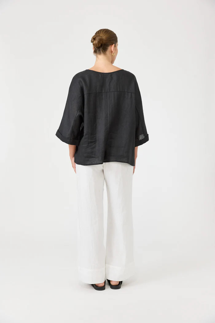 Eb & Ive Studio Relaxed Top Ebony