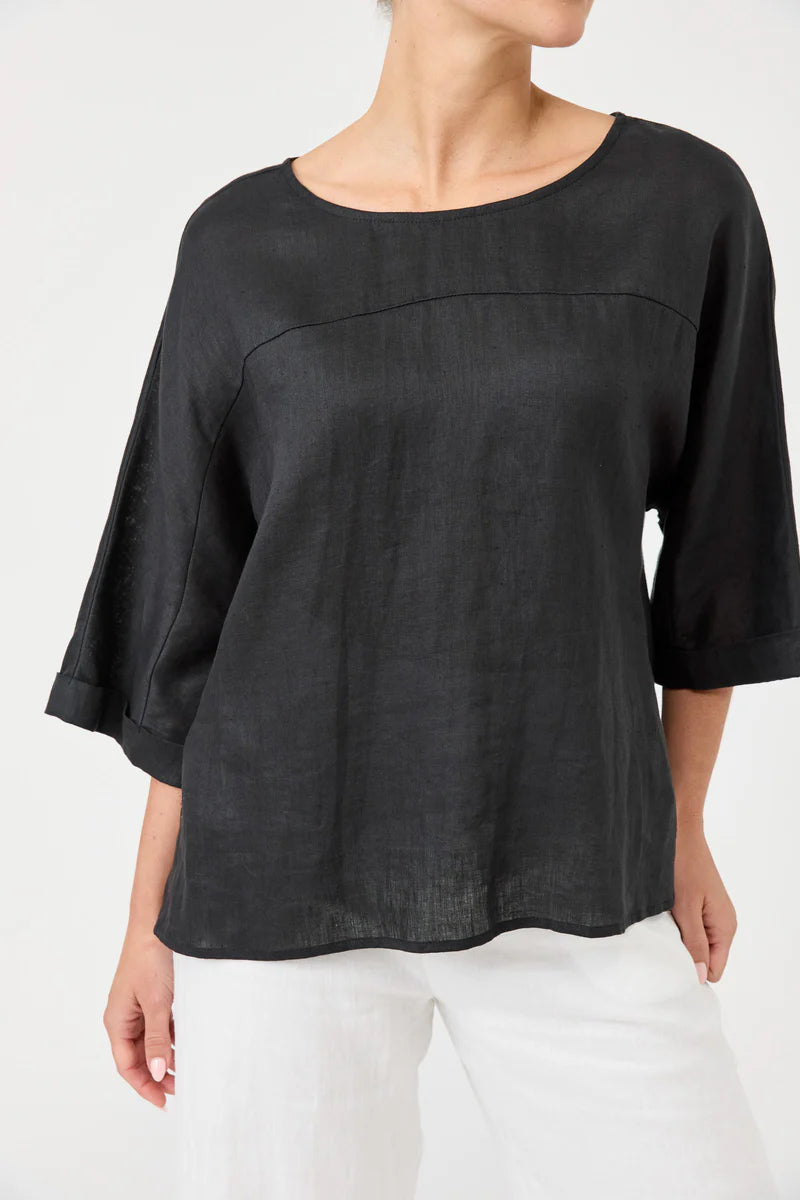 Eb & Ive Studio Relaxed Top Ebony