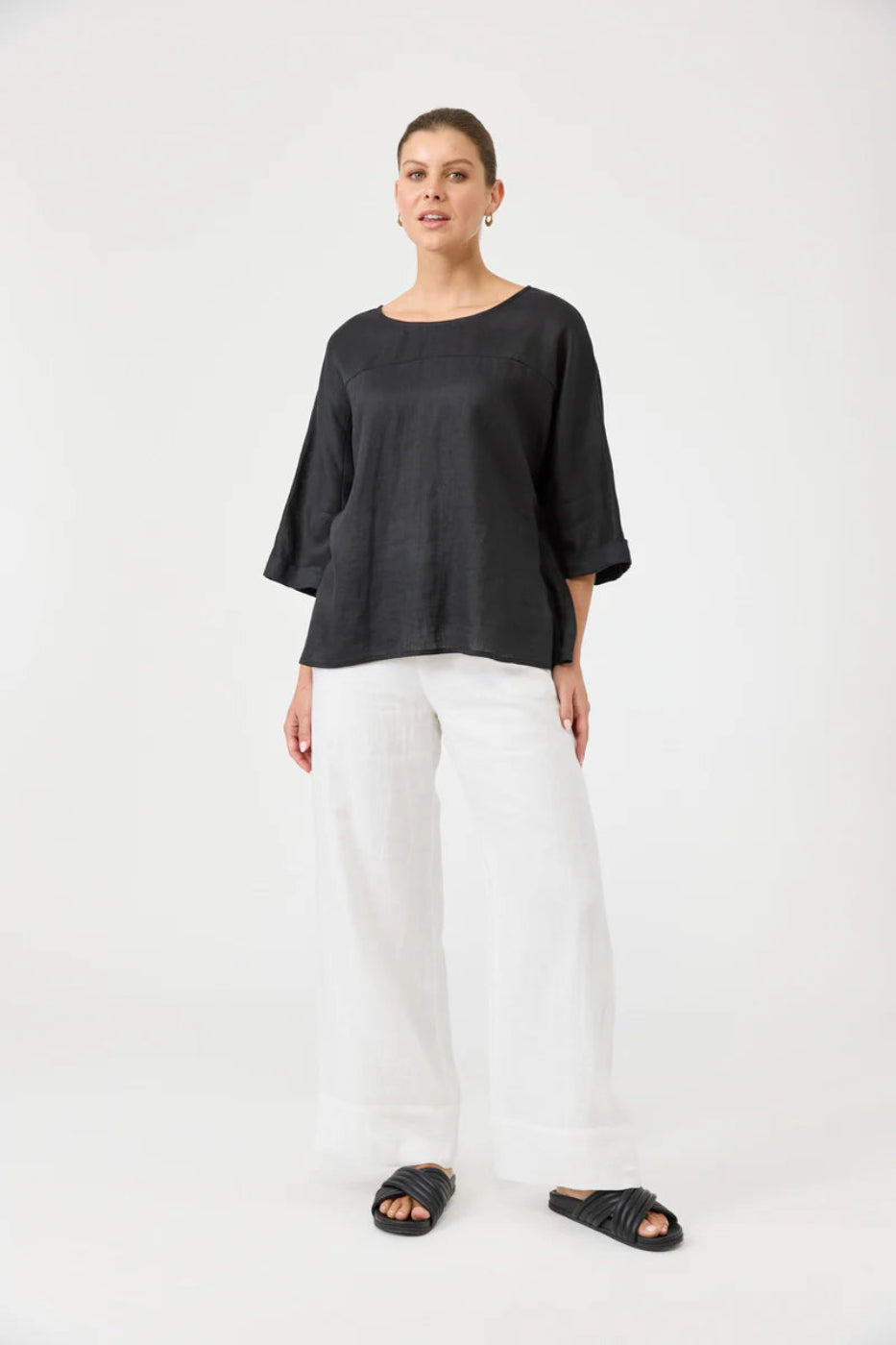 Eb & Ive Studio Relaxed Top Ebony