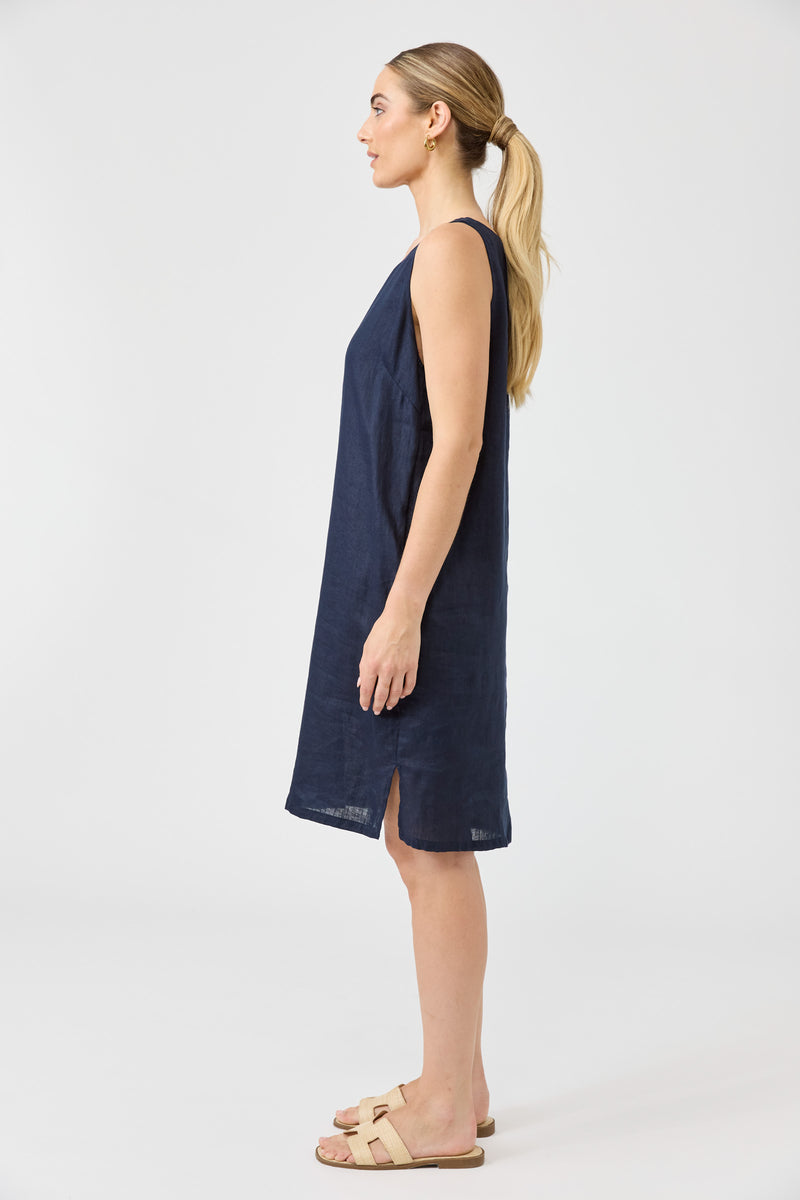 Eb & Ive Studio Midi Dress Navy