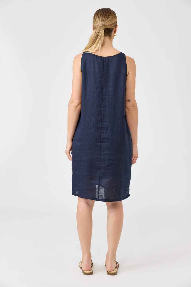 Eb & Ive Studio Midi Dress Navy