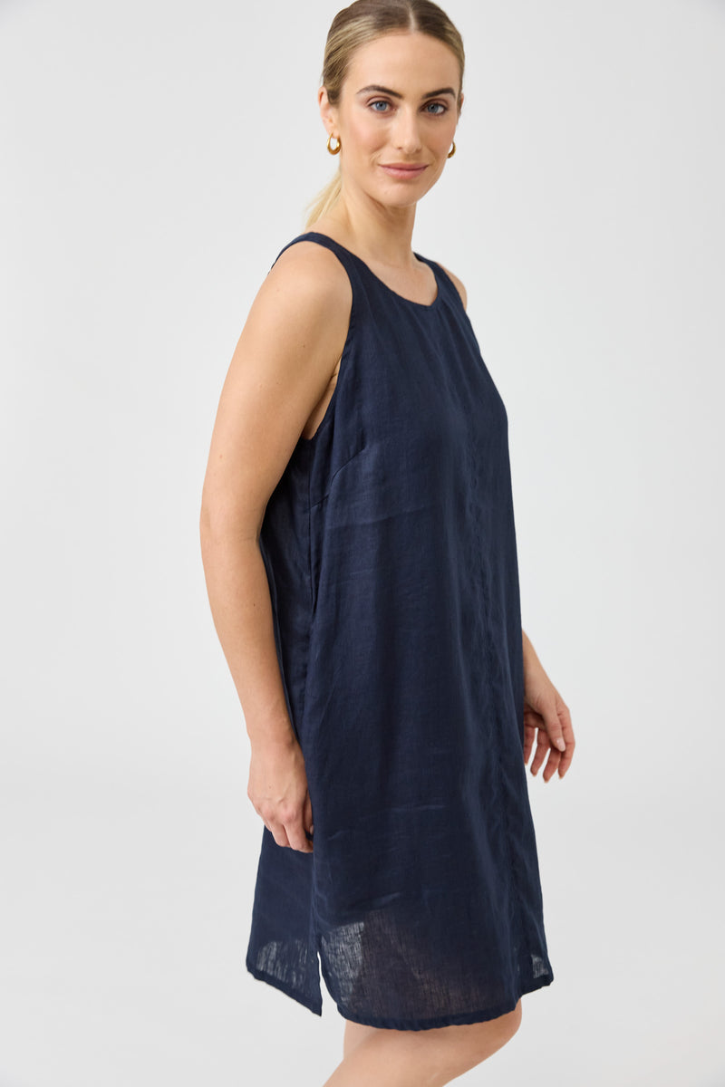 Eb & Ive Studio Midi Dress Navy