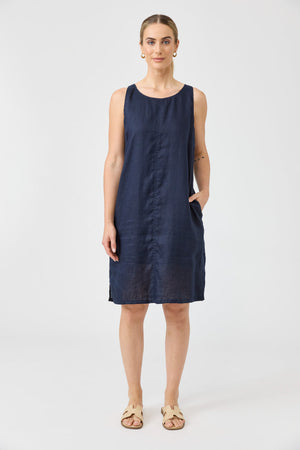 Eb & Ive Studio Midi Dress Navy
