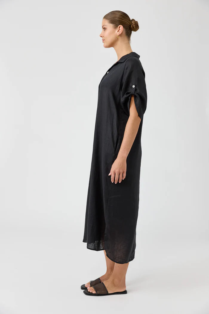 Eb & Ive Studio Shirt Dress Ebony