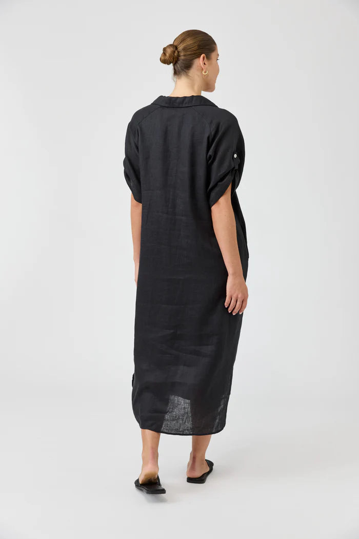 Eb & Ive Studio Shirt Dress Ebony