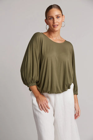 Eb & Ive Studio Jersey Relaxed Top Fern